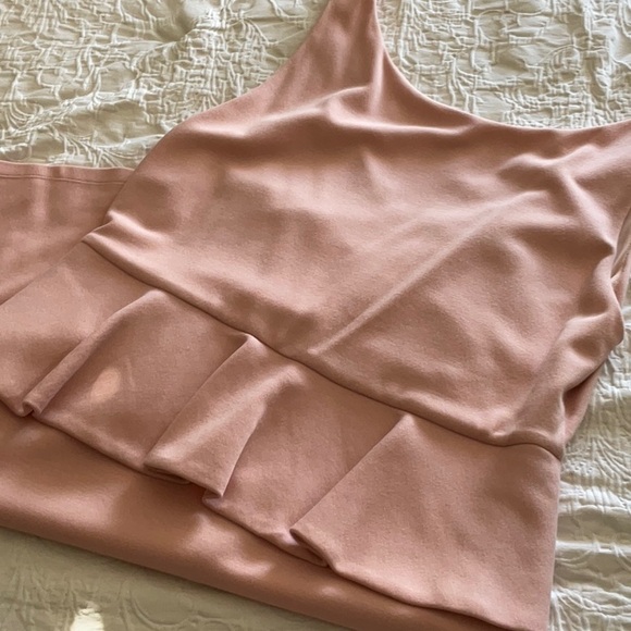 Alice and Olivia women sleeveless peplum Dress 👗 pale plum size WAS gently worn - Picture 15 of 15